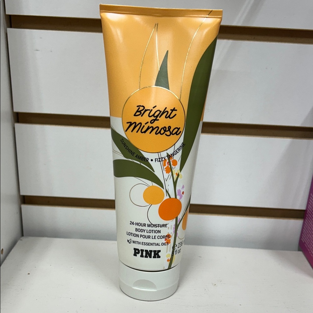 PINK Victoria's Secret Bright Mimosa Body Lotion - Orange & White